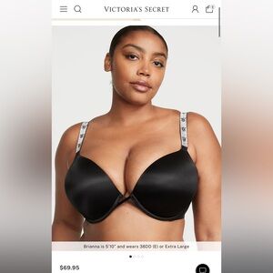 Victoria’s Secret very sexy push up bra shiny strap